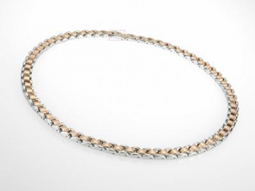 Collar Magnético, Plateado y Dorado - SN251