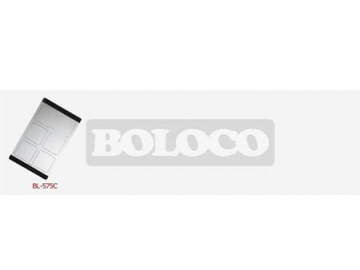 Fregadero de cristal de doble tina de acero inoxidable BL-765BL
