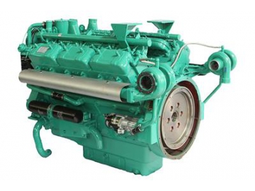 Motor diesel de 6 cilindros 206KW