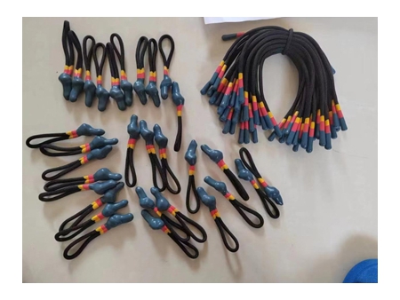 Máquina cabeteadora para cuerda de silicona