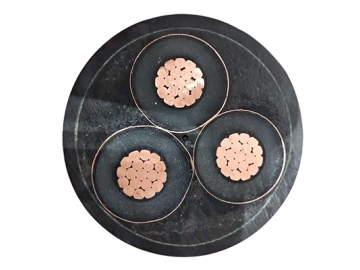 Cable tripolar sin blindaje 3.6/6(7.2)kV CU/XLPE/CTS/PVC