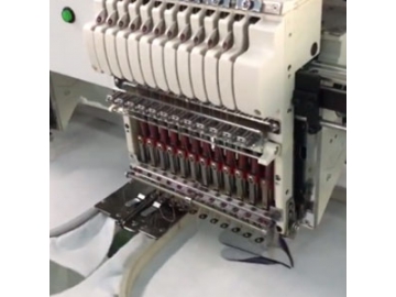 Bordadora de 4 Cabezales, 9/12/15 Agujas; Máquina de Bordar de Cabezales Múltiples; Maquinaria Textil
