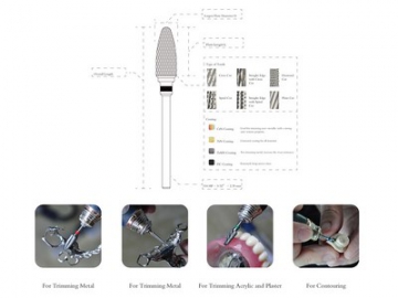Fresas de carburo, fresas dentales, fresas quirurgicas
