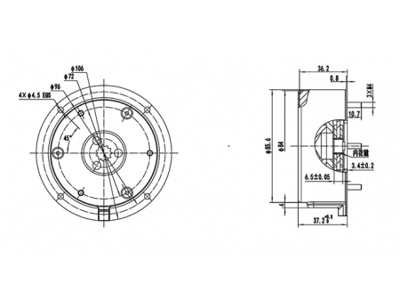 Freno Electromagnético (8.0 Nm), DZ084B1