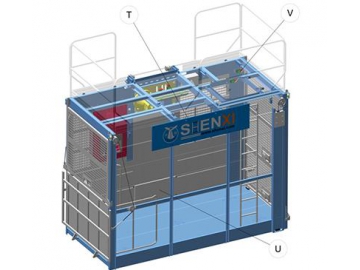 Sistema de accionamiento de ascensor para construcción