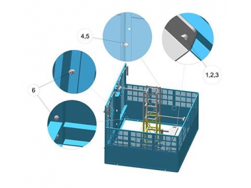 Mástil de ascensor para construcción