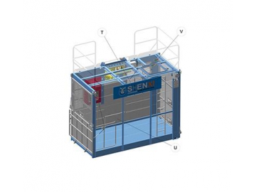 Sistema de accionamiento de ascensor para construcción