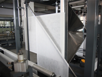 Máquina para producción de bolsa no tejida con manija WFB-BT600