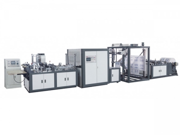 Máquina para producción de bolsa no tejida con manija WFB-DT600