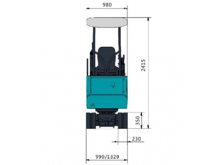 Mini Excavadora, SWE18UF; Excavadoras Pequeñas, Maquinaria Pesada