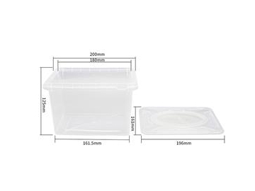 Contenedor con tapa IML de plástico de 2900ml, CX116