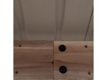 Gabebo de madera con techo de acero galvanizado 12' x 10'