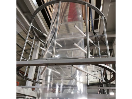 Extrusora de película soplada de 3 capas ABA