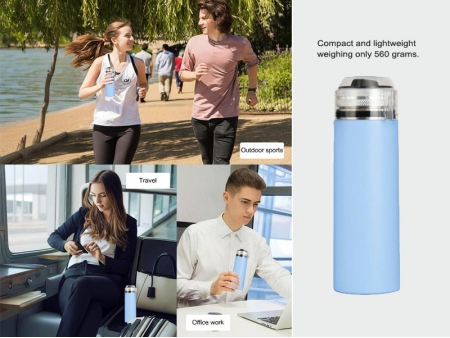 Gasificador de agua portátil al vacío de acero inoxidable de 750ml