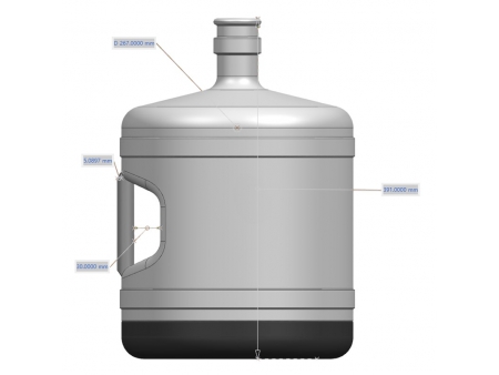 Jarra de agua de acero inoxidable 304 de grado alimenticio, sin plástico, de 4 galones, con asa ergonómica