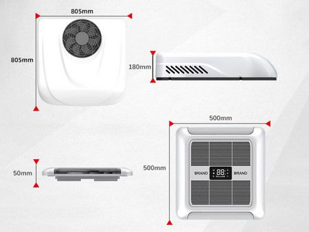 Sistema de Aire Acondicionado de Techo para Camiones (CC 12V)