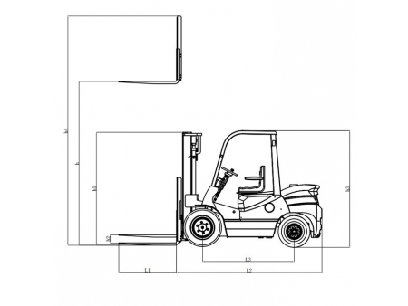 Montacargas Eléctricos de 2 a 4 toneladas/Carretilla Elevadora Eléctrica de 2 a 4 toneladas