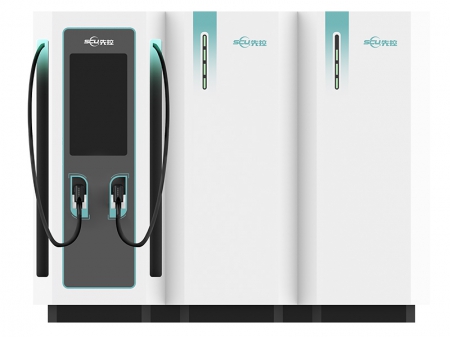 Estación de carga para vehículos eléctricos EVMS ONE, con batería integrada