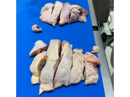 Cortadora de carne en tiras y cubos