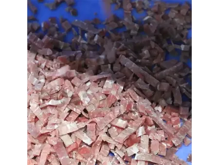 Cortadora de carne congelada en cubos 3D (400-900kg/h)