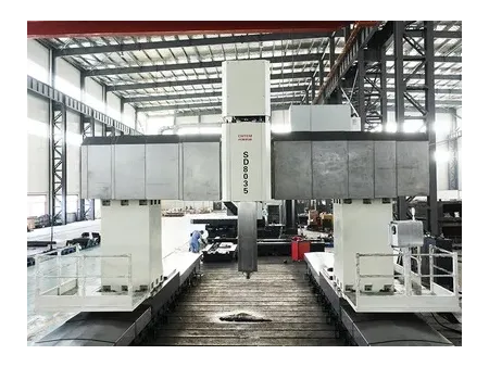 Mandrinadora-fresadora tipo pórtico / gantry CNC (pórtico móvil y mesa fija)