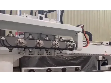 Centro de mecanizado CNC de 5 ejes, con 4 cabezales