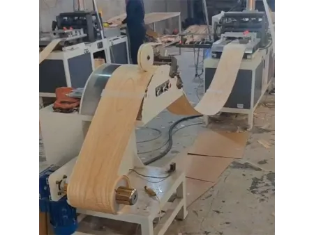 Empalmadora longitudinal de chapa de madera