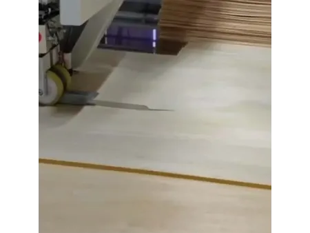Empalmadora longitudinal de chapa de madera