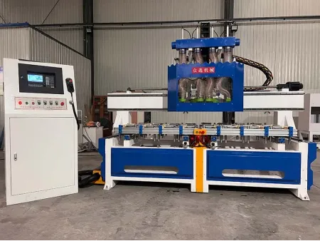 Mortajadora automática de doble mesa