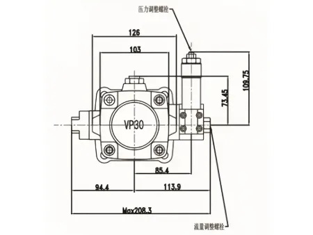 Serie HVP  Bomba de paletas de desplazamiento variable de presión media