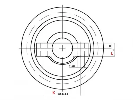 Rodillo inferior para bulldozer Caterpillar D7
