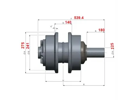 Rodillo superior para excavadora Komatsu PC2000