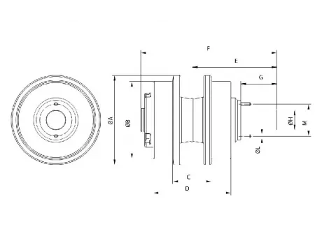 Rodillo superior para bulldozer Caterpillar D6M