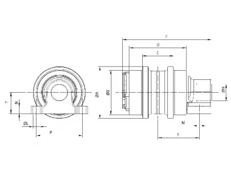 Rodillo superior para excavadora Hitachi EX200