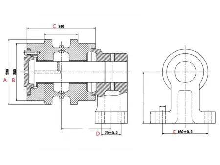 Rodillo superior para excavadora Volvo EC750