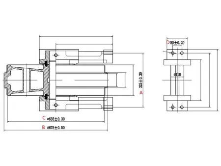 Rueda guía para excavadora Caterpillar E345