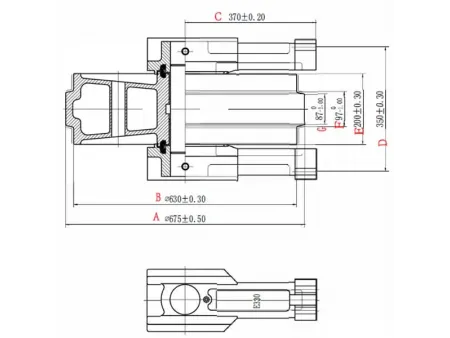 Rueda guía para excavadora Caterpillar E330