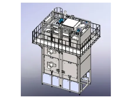 Secador vertical multicapa