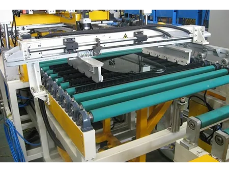 Transportador con unidad de guía