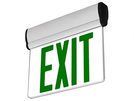 Señal de salida LED con iluminación lateral y panel acrílico transparente/espejado, JELBEX Señal de salida LED con iluminación lateral y panel acrílico transparente/espejado, JELBEX