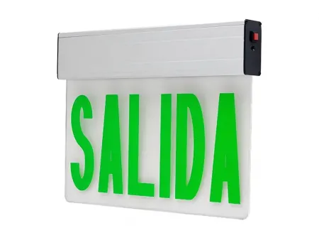 Señal de salida de emergencia con leyenda SALIDA de una cara (12 LED), JEL1GW/JEL1RW