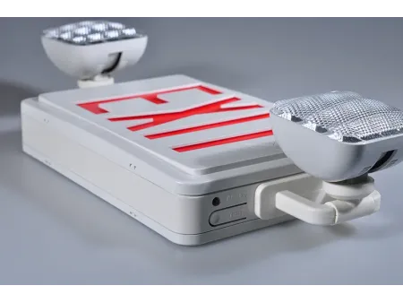 Señal de salida de emergencia bicolor combinado con luminarias LED, JLEC2BCW