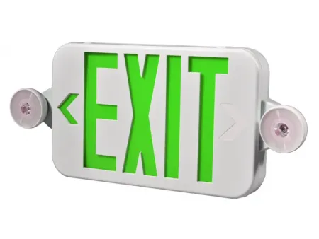 Señal de salida de emergencia LED compacta combinada con luz de emergencia (letras verdes/rojas), JLECE2GW/JLECE2RW Señal de salida de emergencia LED compacta combinada con luz de emergencia (letras verdes/rojas), JLECE2GW/JLECE2RW