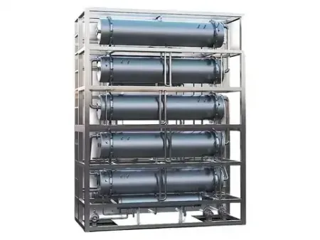 Destilador de agua de termocompresión multiefecto