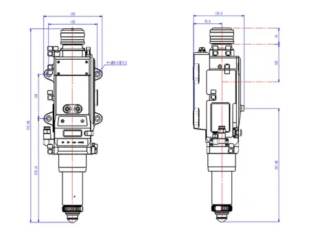 Cabezal de corte láser de fibra biselado de 30 kW