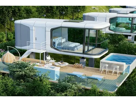 Terrazas prefabricadas de acero y vidrio