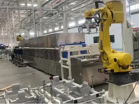 Túnel de lavado para engranajes