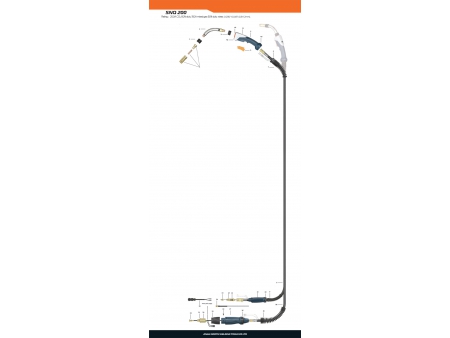 Pistola de soldadura MIG/MAG, SNQ200
