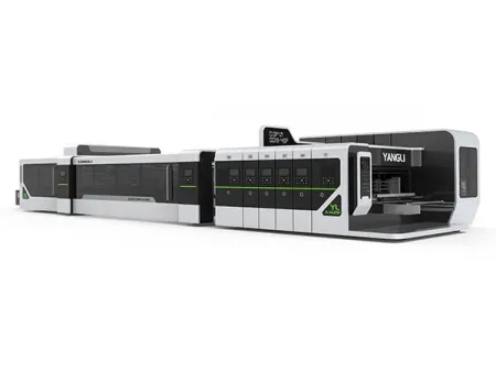 Impresora, ranuradora, troqueladora, plegadora y encoladora, CZYL-PCM-A