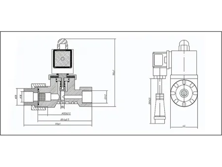 Serie 2C  Válvula solenoide CPVC de 2/2 vías